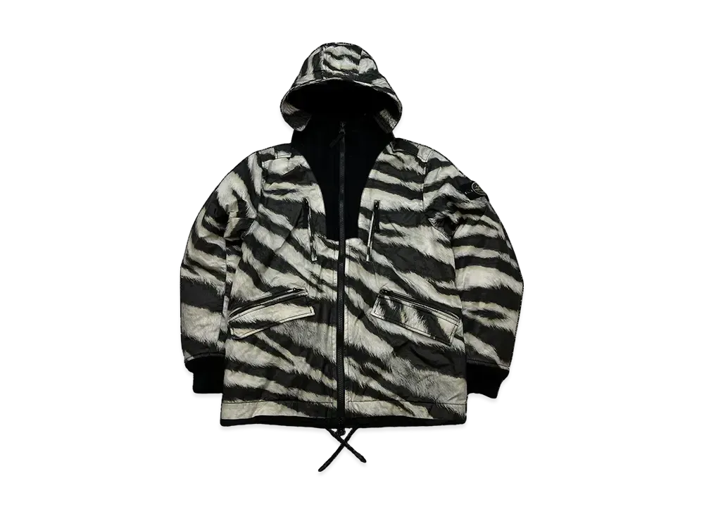 Stone Island Tiger Camo Nylon 50 Fili Primaloft Jacket "Black"