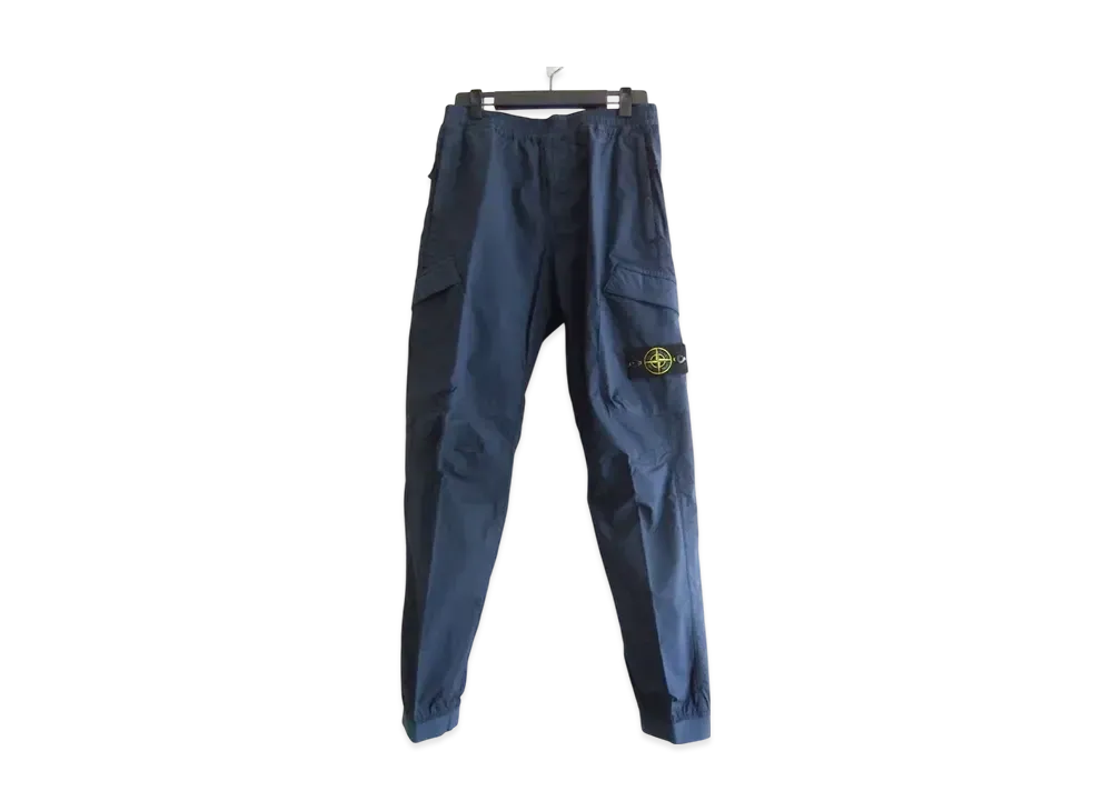 Stone Island Cotton stretch work pants "Navy"