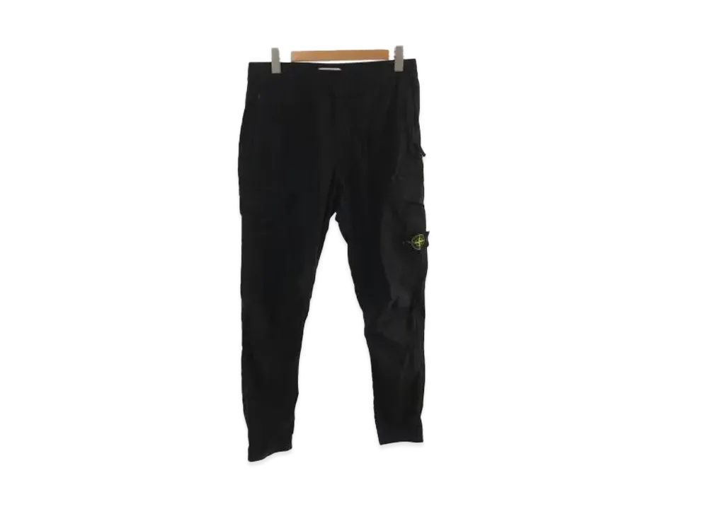 Stone Island Cotton stretch work pants "Black"