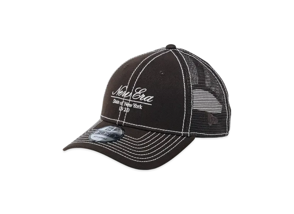 NEW ERA 9Forty Tracker Script Logo "Walnut"