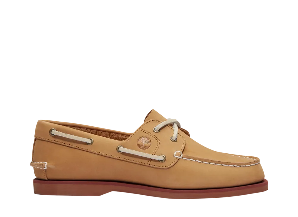 ティンバーランド ウィメンズ クラシック レザー ボート シューズ "ミディアムベージュ"
