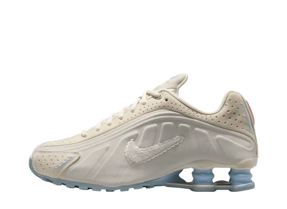 Nike Women's Shox R4 SE "Pale Ivory/Light Orewood Brown/Celestine Blue/Sail"