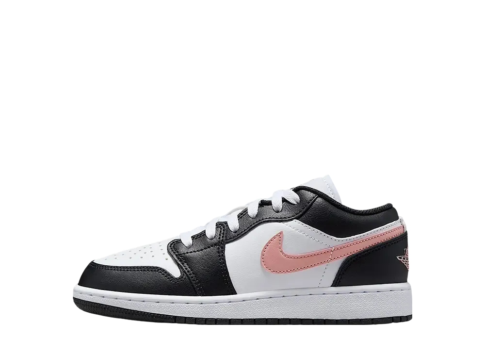ナイキ GS エアジョーダン1 ロー "ホワイト/ブラック/ラストピンク" (キッズ)