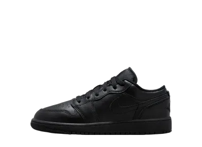 ナイキ GS エアジョーダン1 ロー "トリプルブラック" (キッズ)