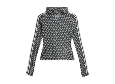 adidas x Avavav Mesh All-Over Print Top "Black"
