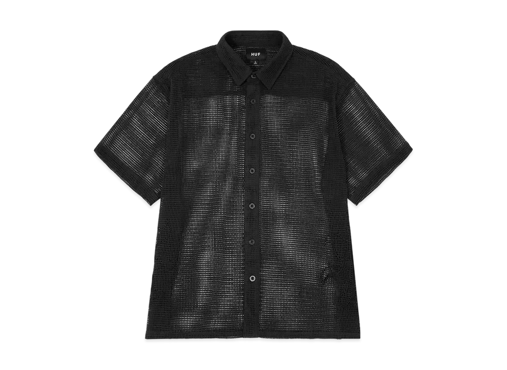 HUF Summer 25 Apollo Mesh Shirt "Asphalt"