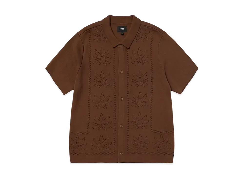 HUF Summer 25 Plantlife Perforated Knit Top "Sierra"