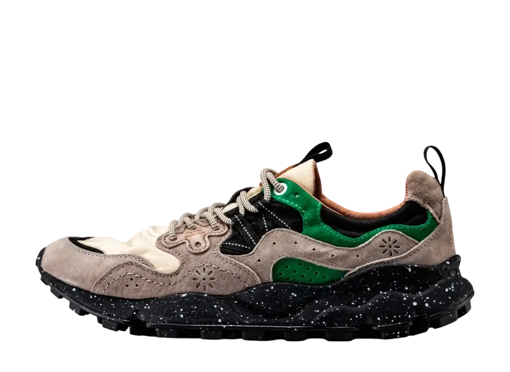 フラワーマウンテン ヤマノスリー "ベージュ/グリーン"