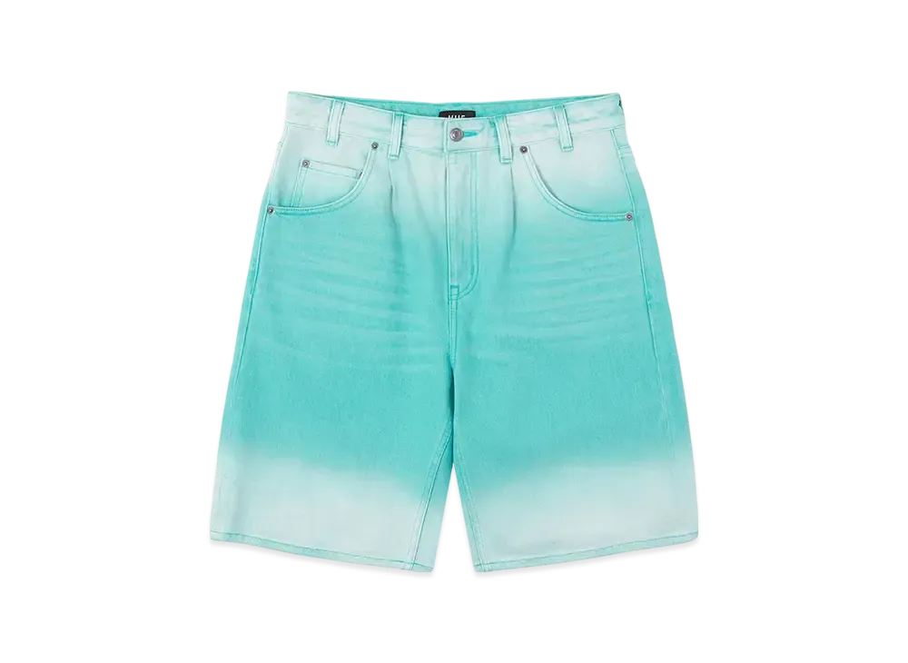 HUF Summer 25 Apollo Faded Denim Shorts "Jade"