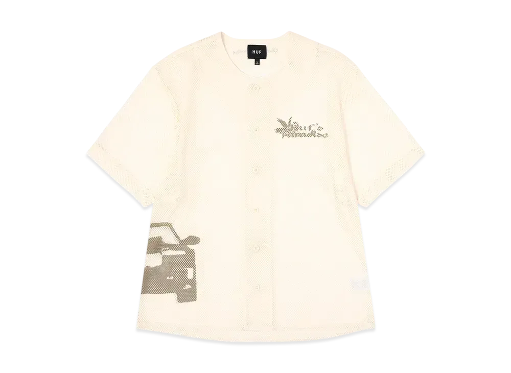 HUF Summer 25 Full Service Baseball Mesh Top "Natural"