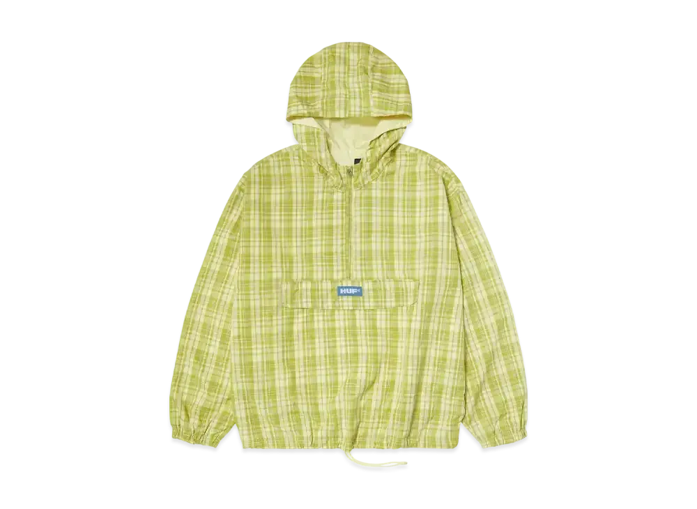 HUF Summer 25 Rivington Check Anorak "Tarragon"
