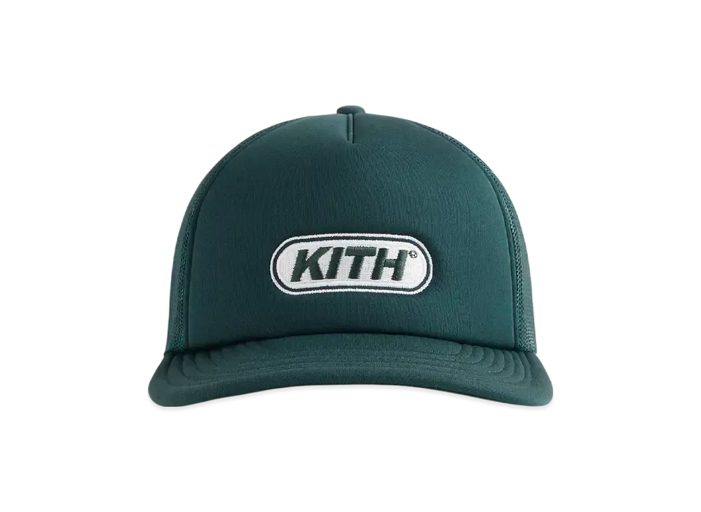 Kith Poly Foam Fast Logo Patch Nolan Trucker Hat "Stadium"