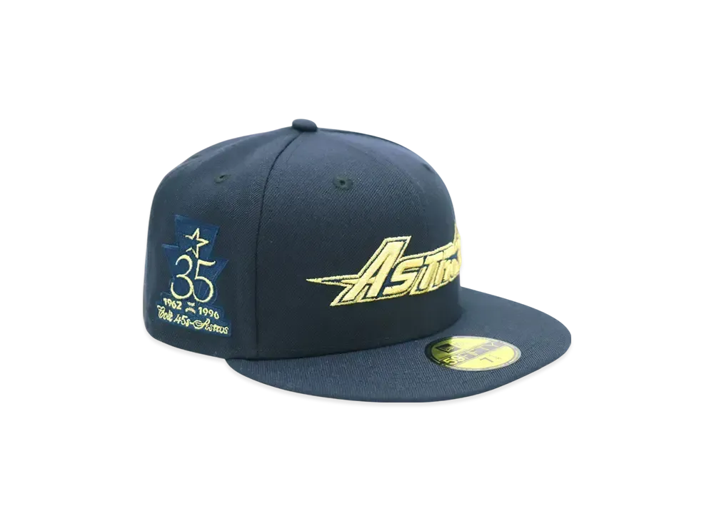NEW ERA x THE CAP 'Champagne Bell' 59Fifty Houston Astros "Navy"