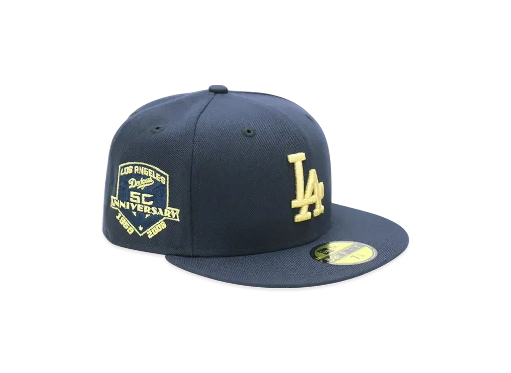 NEW ERA x THE CAP 'Champagne Bell' 59Fifty Los Angeles Dodgers "Navy"