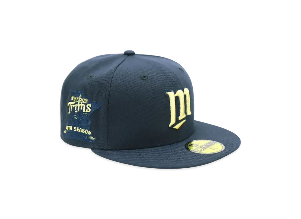 NEW ERA x THE CAP 'Champagne Bell' 59Fifty Minnesota Twins "Navy"