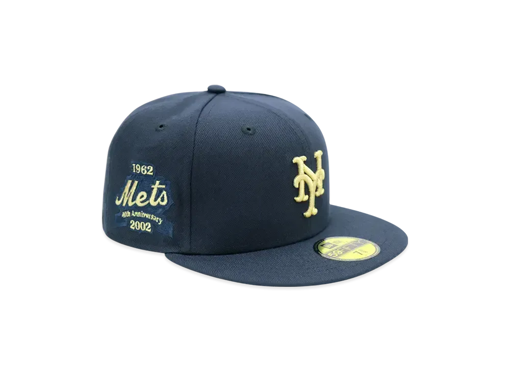NEW ERA x THE CAP 'Champagne Bell' 59Fifty New York Mets "Navy"