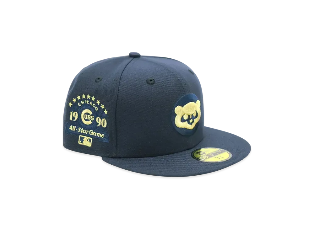 NEW ERA x THE CAP 'Champagne Bell' 59Fifty Chicago Cubs "Navy"