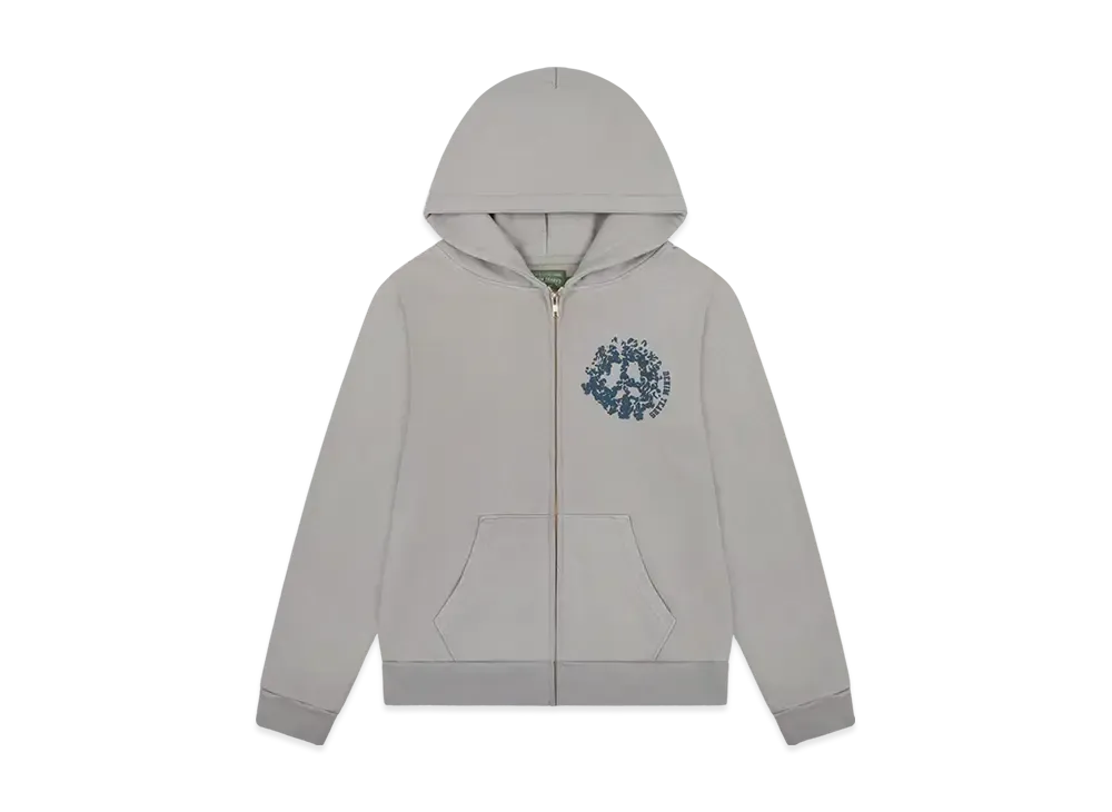 DENIM TEARS Denim University Zip Hoodie "Grey"