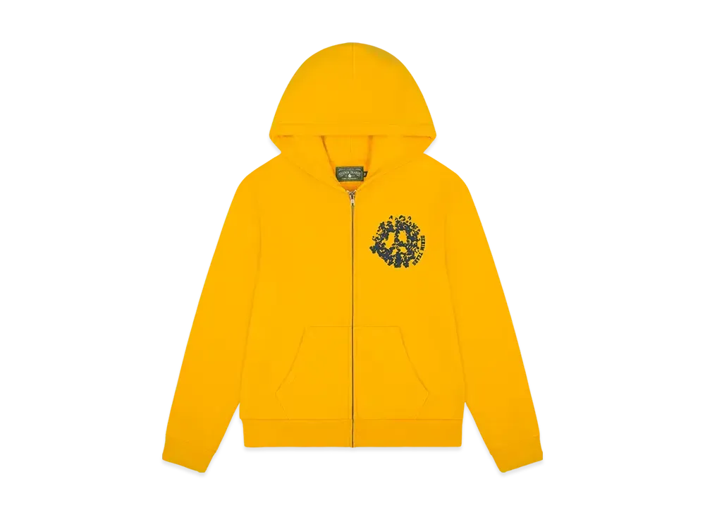 DENIM TEARS Denim University Zip Hoodie "Yellow"