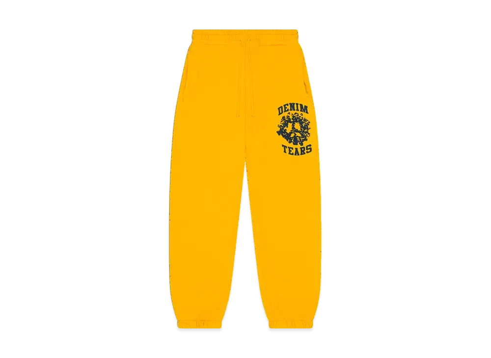 DENIM TEARS Denim University Sweatpants "Yellow"