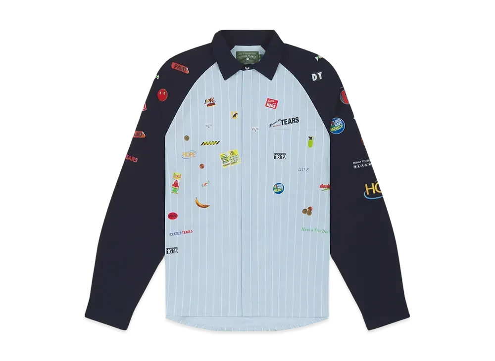 DENIM TEARS Sweet Corner Delivery Shirt "Blue"