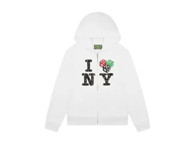 DENIM TEARS Cee-Lo NY Zip Hoodie "White"