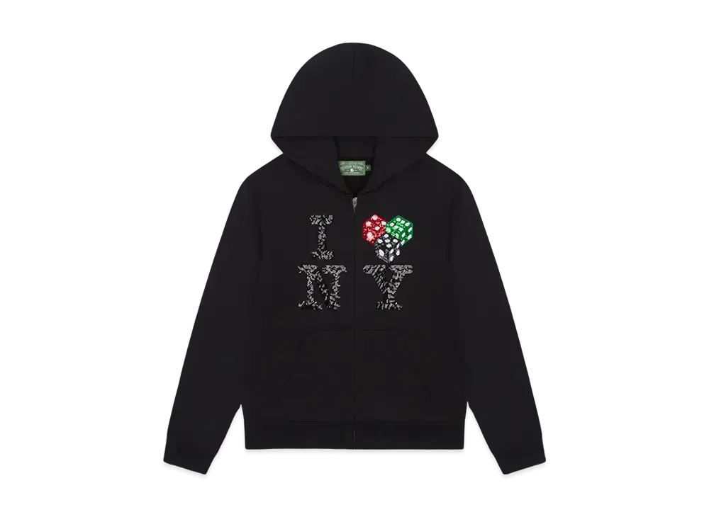 DENIM TEARS Cee-Lo NY Zip Hoodie "Black"