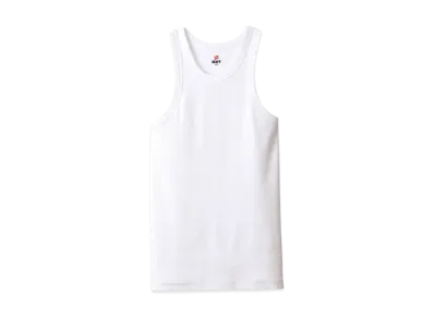 Hanes BEEFY Rib Tank Top "White"