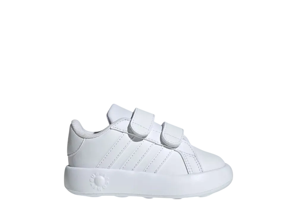 アディダス TD グランドコート2.0 "クラウドホワイト/グレーワン" (キッズ)