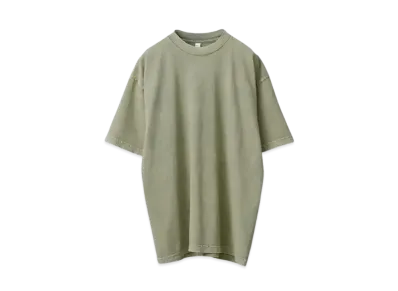 Los Angeles Apparel Garment Dye Short Sleeve Crew Neck T-shirt Mineral Wash "Matcha"