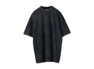 Los Angeles Apparel Garment Dye Short Sleeve Crew Neck T-shirt Mineral Wash "Carbon Black"