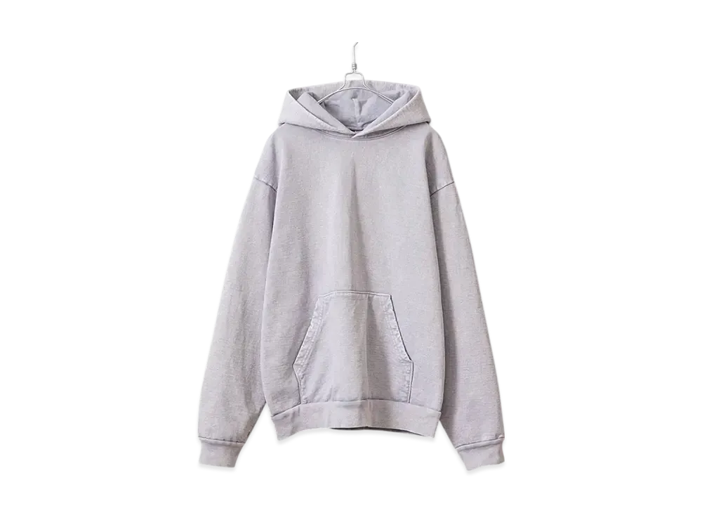 Los Angeles Apparel 14oz Mineral Wash Heavy Fleece Pullover Hoodie Sweat Parka "Ice Grey"