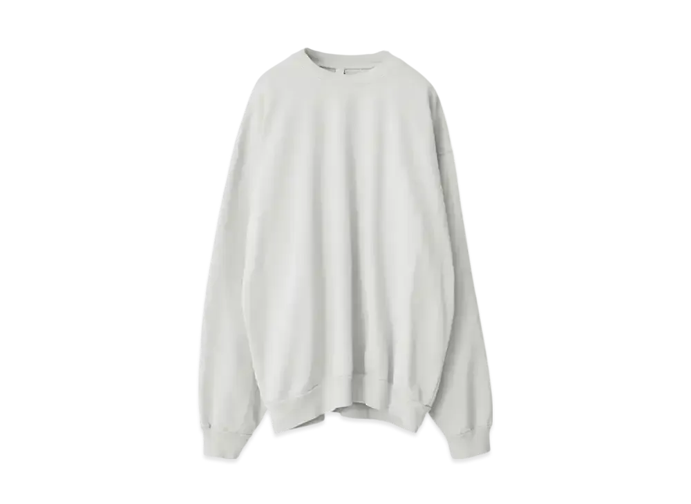 Los Angeles Apparel 14oz Garment Dye Heavy Fleece Crew Neck Pullover Sweatshirt "Cement"