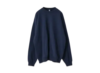 Los Angeles Apparel 14oz Garment Dye Heavy Fleece Crew Neck Pullover Sweatshirt "Navy"