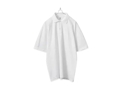 Los Angeles Apparel Garment Dye Short Sleeve Polo Shirt "White"