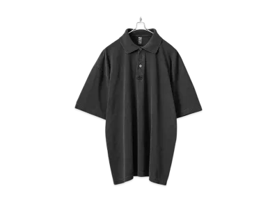 Los Angeles Apparel Garment Dye Short Sleeve Polo Shirt "Black"