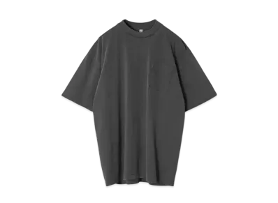 Los Angeles Apparel 6.5oz Garment Dye Short Sleeve Pocket T-shirt "Vintage Black"