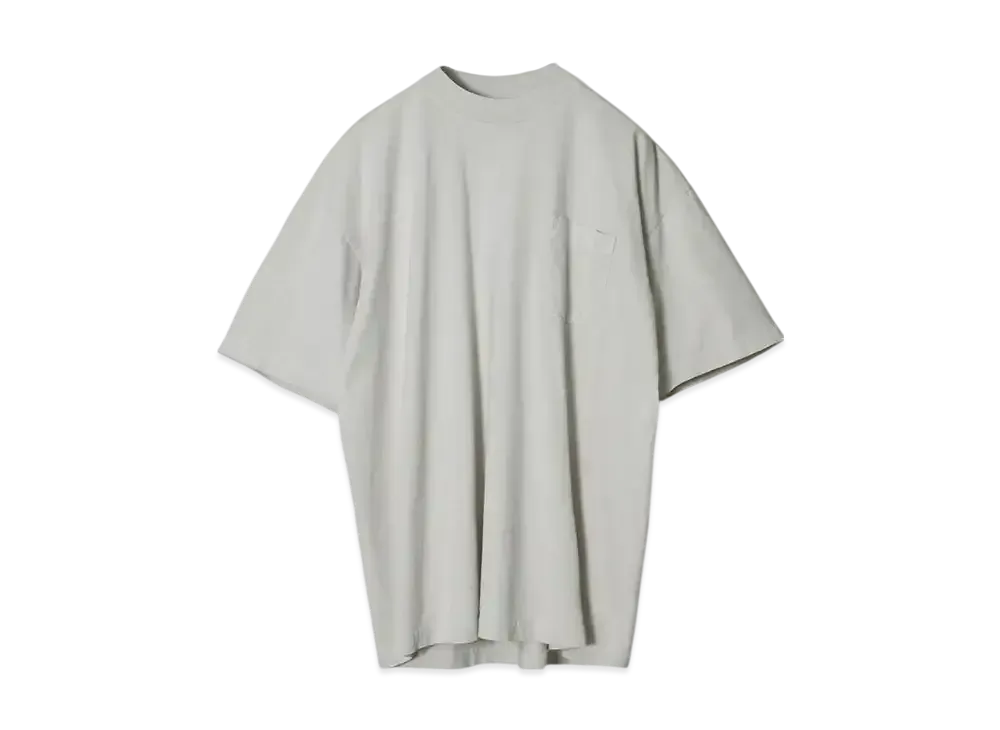 Los Angeles Apparel 6.5oz Garment Dye Short Sleeve Pocket T-shirt "Cement"