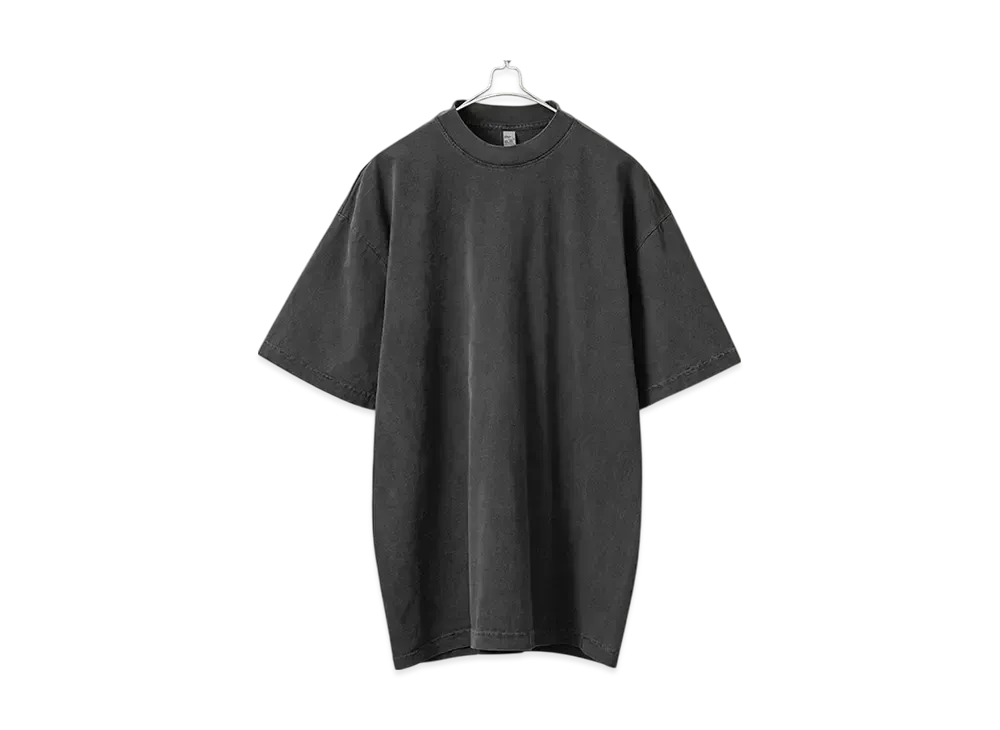 Los Angeles Apparel 6.5oz Pigment Dye Short Sleeve Crew Neck T-shirt "Vintage Black"