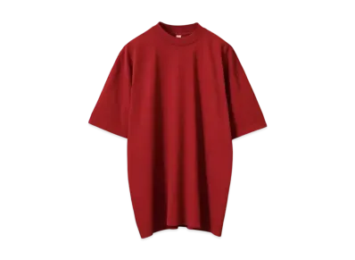Los Angeles Apparel 6.5oz Garment Dye Crew Veck T-shirt "Dark Red"