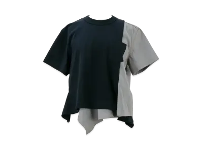 sacai Dungaree x Cotton Jersey T-Shirt "Navy/Gray"