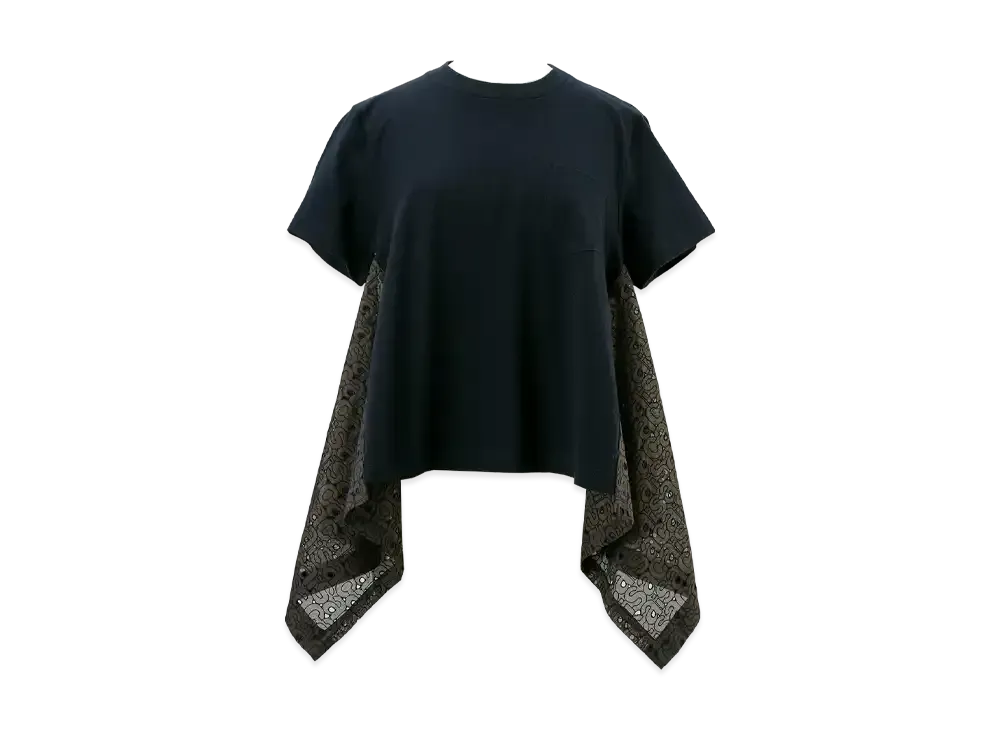 sacai Embroidery T-Shirt "Navy/Khaki"