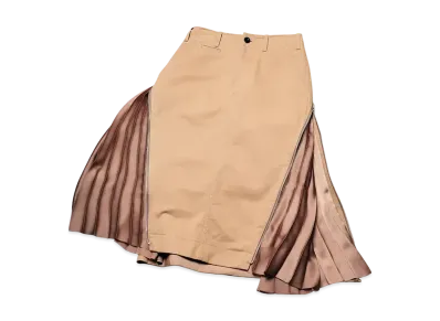 sacai Cotton Chino Skirt "Beige"
