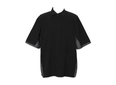 sacai Dungaree x Cotton Jersey Polo Shirt "Black/Indigo"