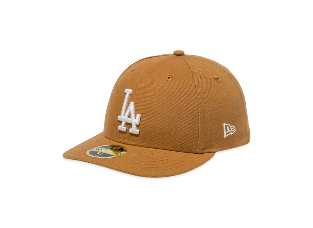 NEW ERA LP 59Fifty Panama Tan Los Angeles Dodgers "Tan"