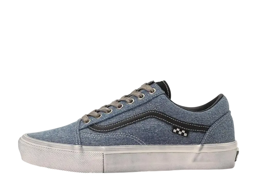 国内配送 VANS SKATE OLD SKOOL DENIM BLUE/BLACK Vans Skate Old Skool Denim Blue Black VN0A2Z32Y40 Men's Size