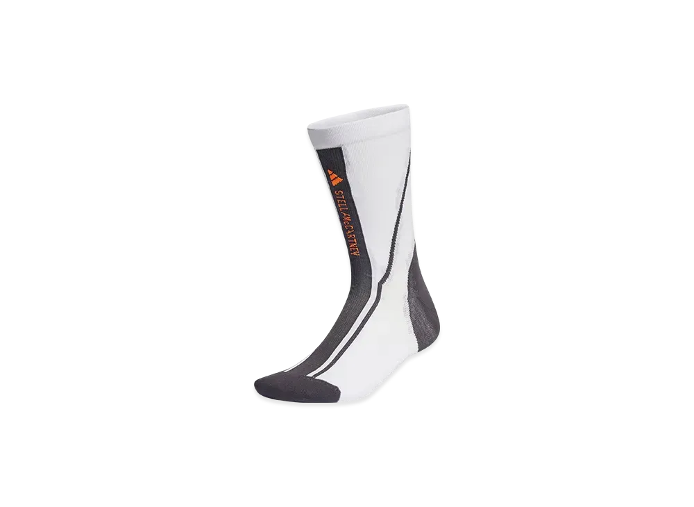 adidas by Stella McCartney Crew Socks "White/Utility Black/Signal Orange Mel"