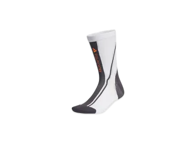 adidas by Stella McCartney Crew Socks "White/Utility Black/Signal Orange Mel"