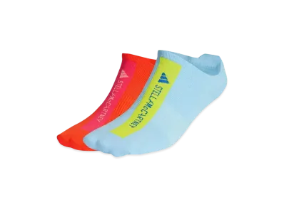 adidas by Stella McCartney Low Socks "Glow Blue/Semi Solar Slime/Semi Impact Orange/Core Pink"