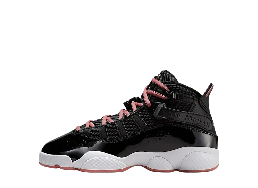 Nike GS Jordan 6 Rings "Black/White/Anthracite/Rust Pink"